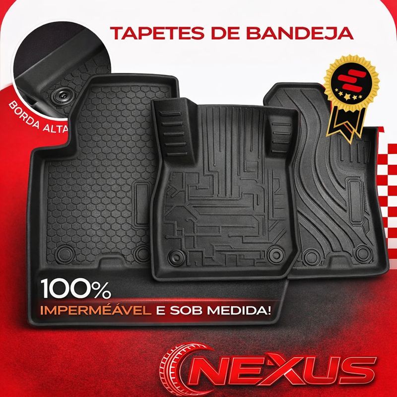 Tapete automotivo premium aplicado no carro